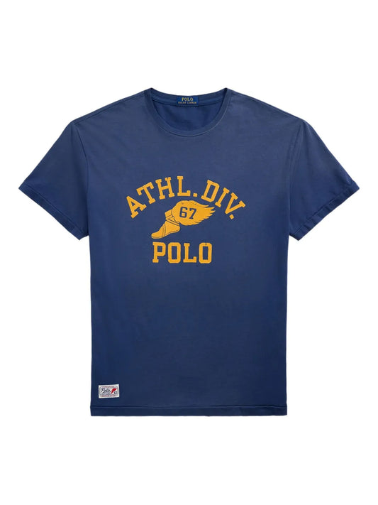 camiseta com estampa de logotipo