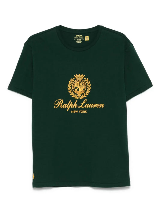 camiseta bordada com brasão