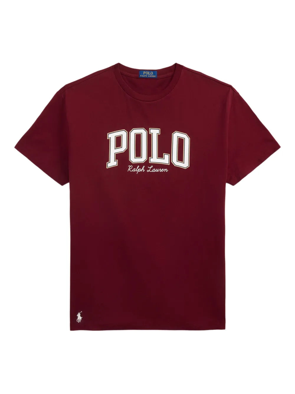 camiseta com estampa de logotipo