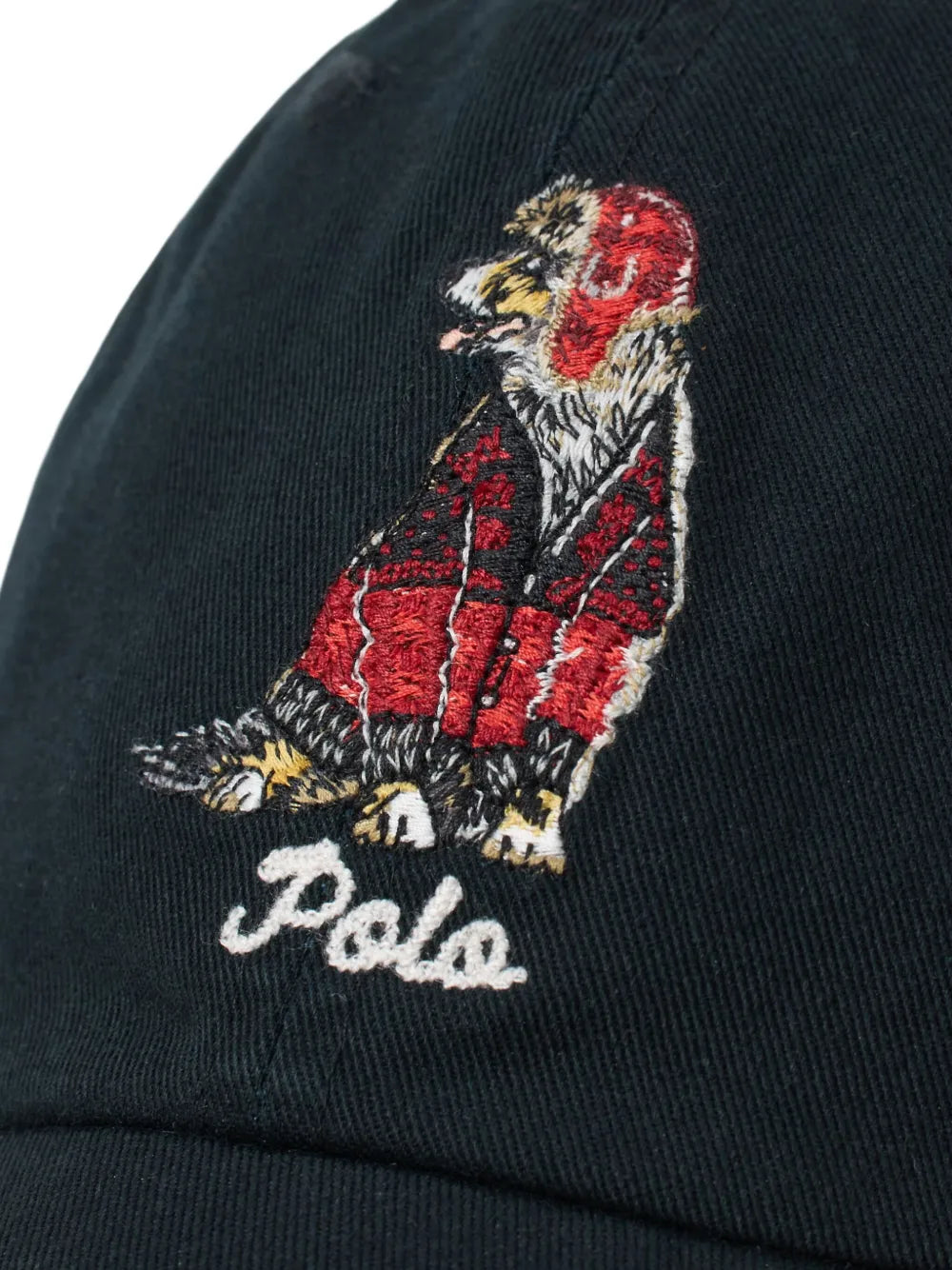 Boné bordado com urso Polo