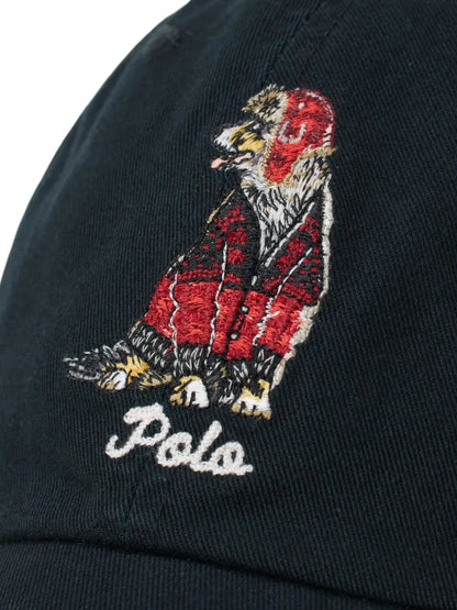 Boné bordado com urso Polo