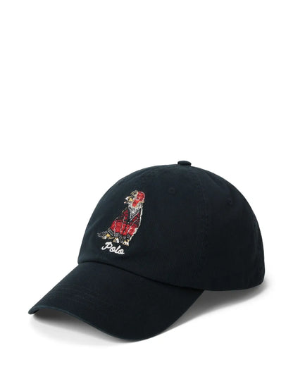 Boné bordado com urso Polo