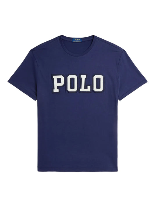 camiseta com estampa de logotipo