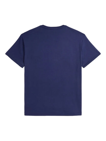 camiseta com estampa de logotipo