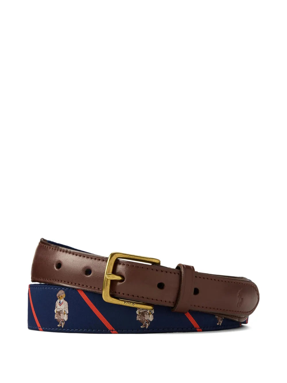 Cinto listrado com fita Polo Bear