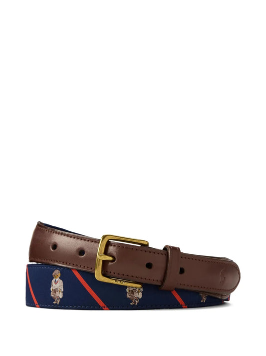 Cinto listrado com fita Polo Bear