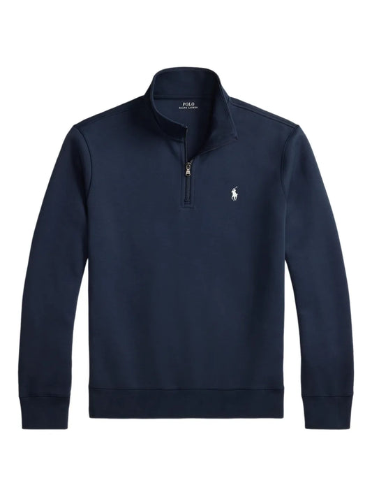 camisa polo com meio zíper